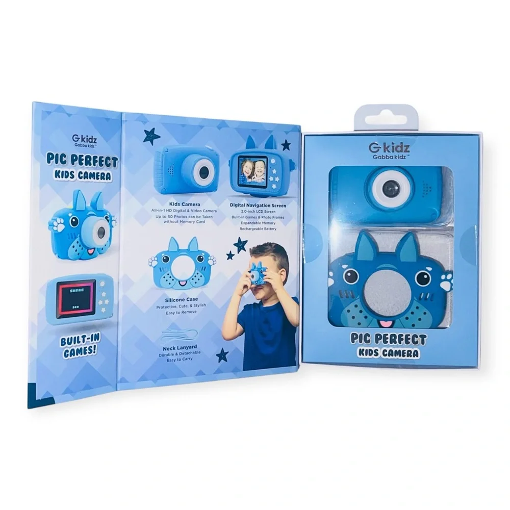 GabbaGoods Kids Camera Picture Perfect Rugged Kids Molded Silicon Digital Camera